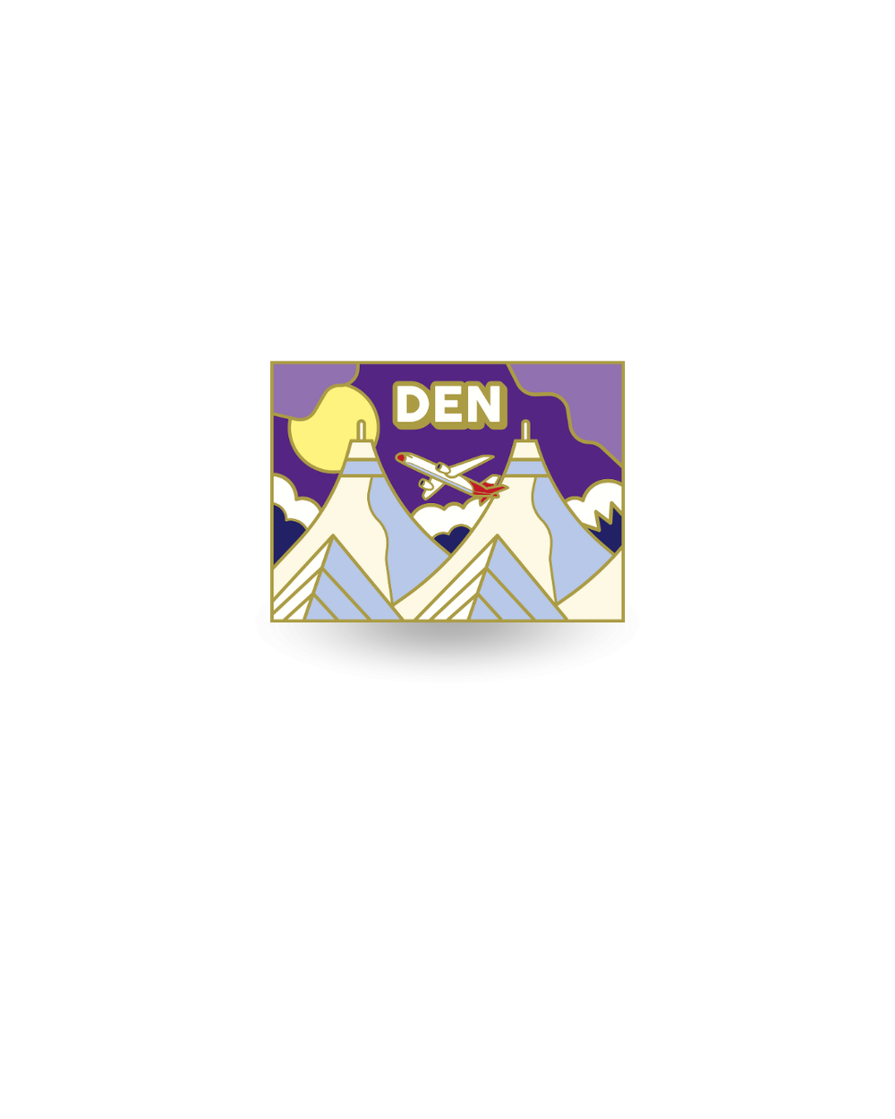 Airport Enamel Pin - Denver DEN