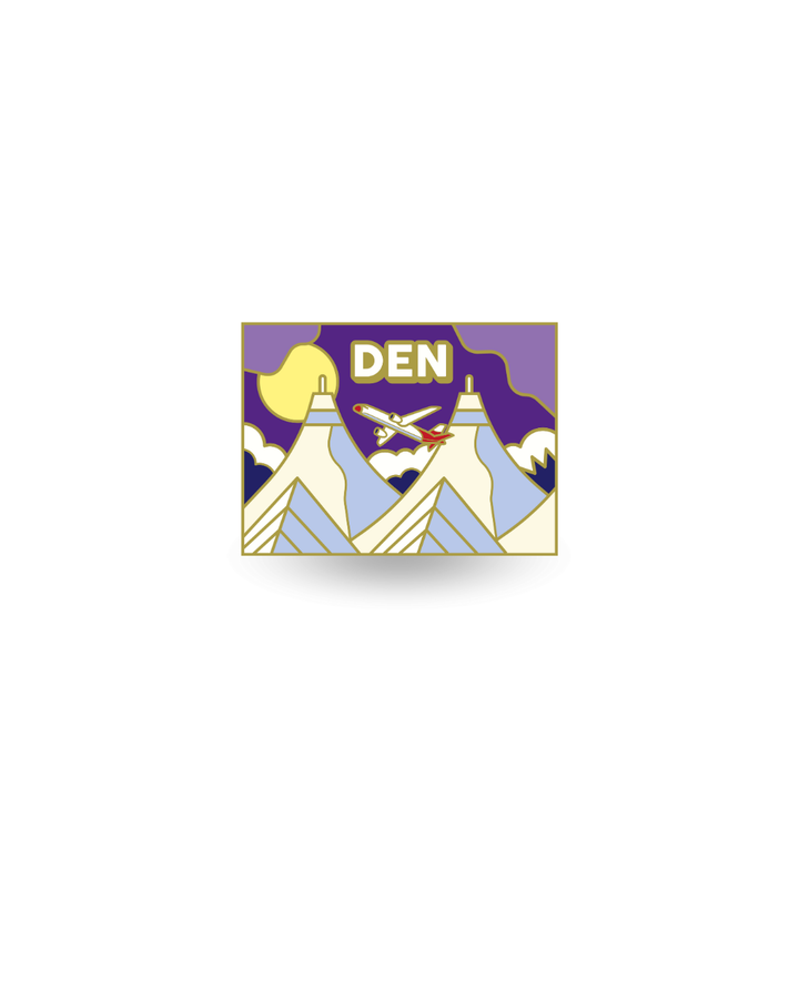 Airport Enamel Pin - Denver DEN