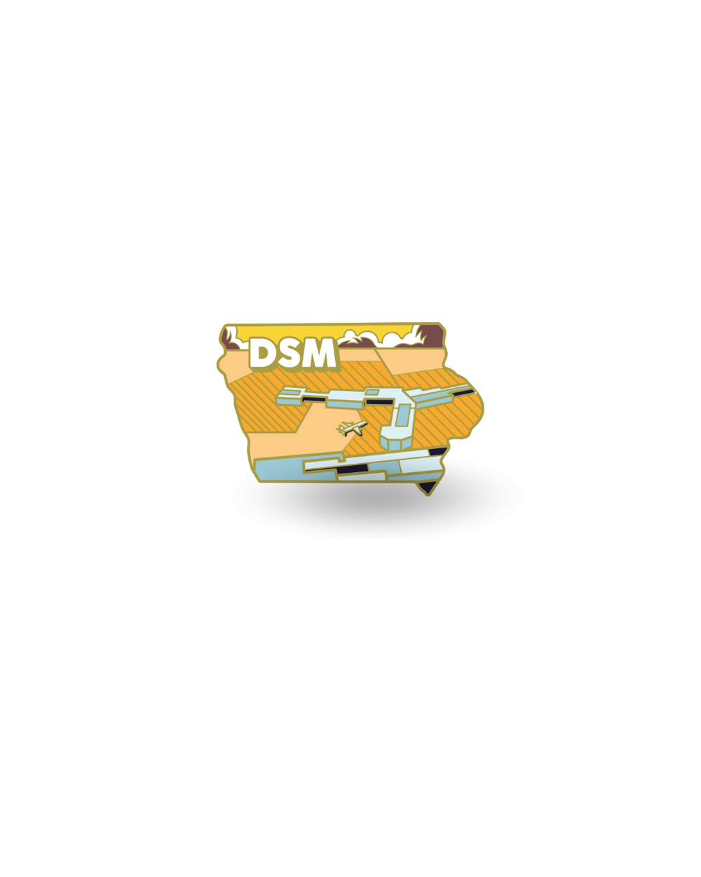 Airport Enamel Pin - DSM