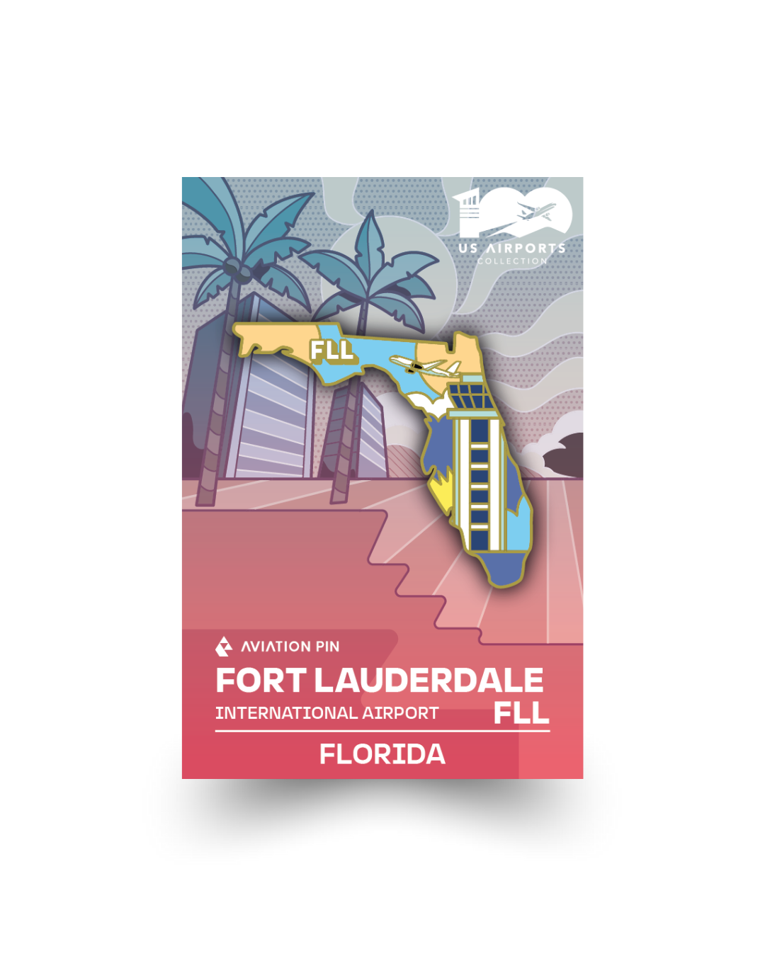 Airport Pin - FLL Florida Fort Lauderdale