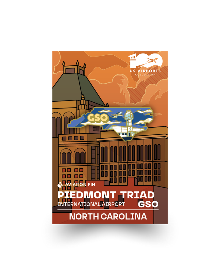 GSO Airport Pin – Piedmont Triad International Airport, North Carolina