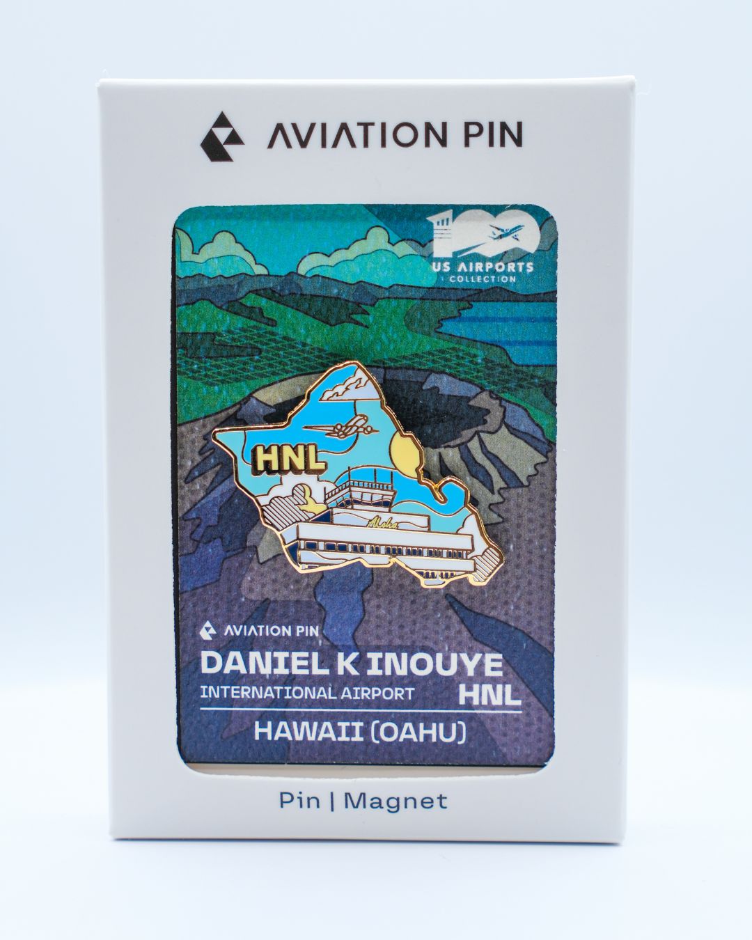 HNL Airport Pin – Daniel K. Inouye International Airport, Hawaii (Oahu)
