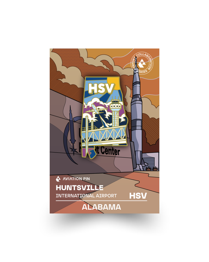 HSV Airport Pin – Huntsville International Airport, Alabama