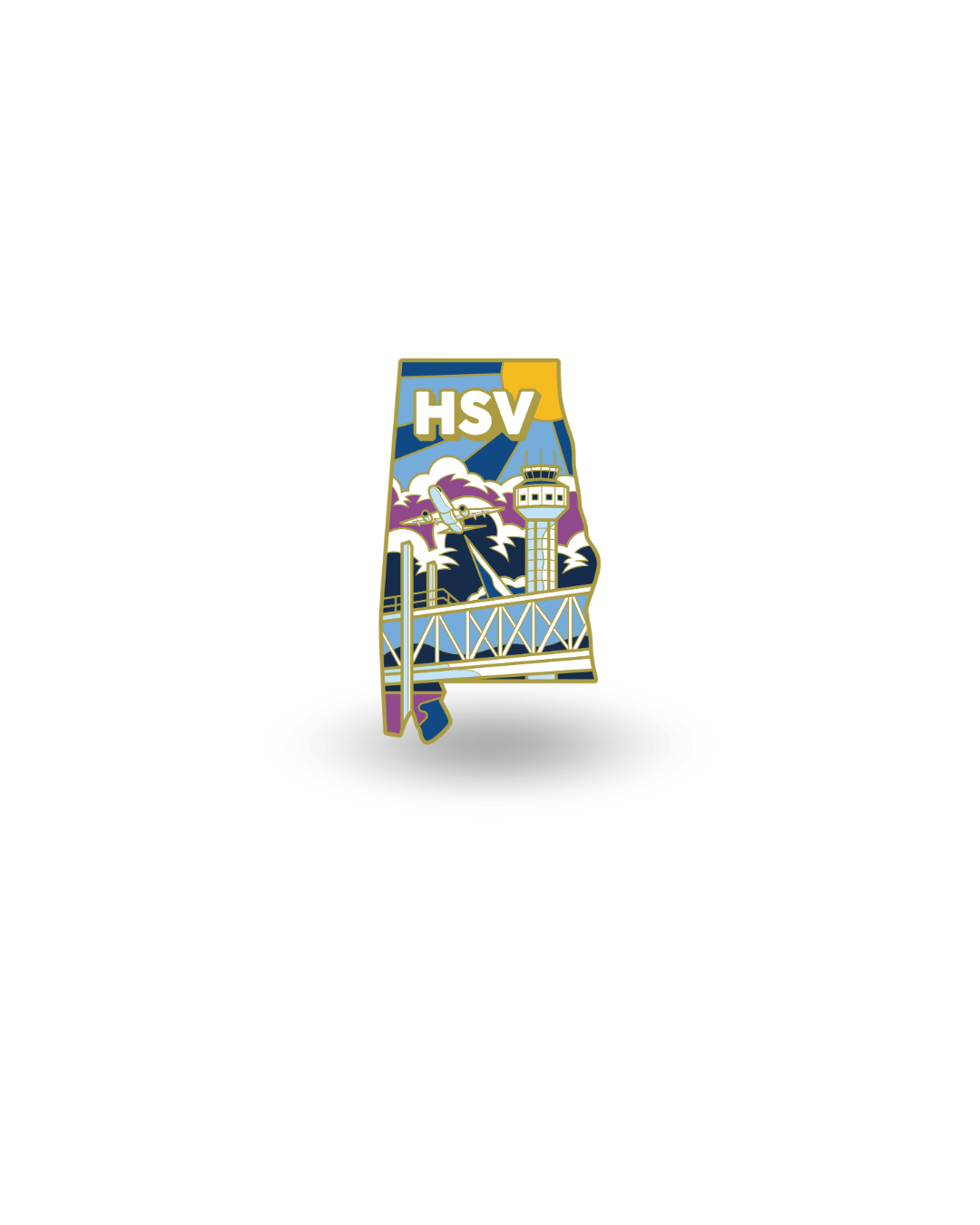 HSV Airport Pin – Huntsville International Airport, Alabama