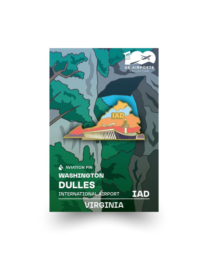 Airport Enamel Pin | IAD - Virginia