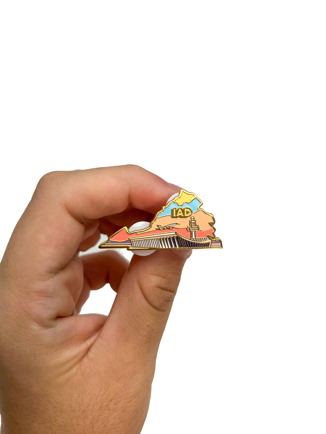 Airport Enamel Pin | IAD - Virginia