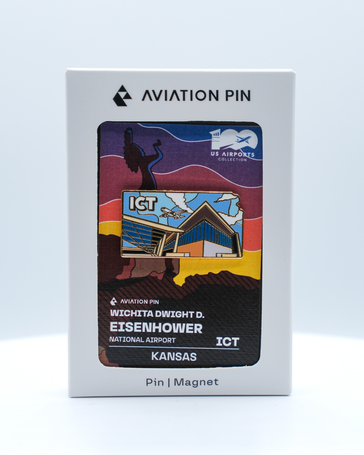ICT Airport Pin – Wichita Dwight D. Eisenhower National Airport, Kansas