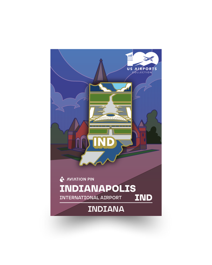 Airport Pin - Indianapolis IND Indiana