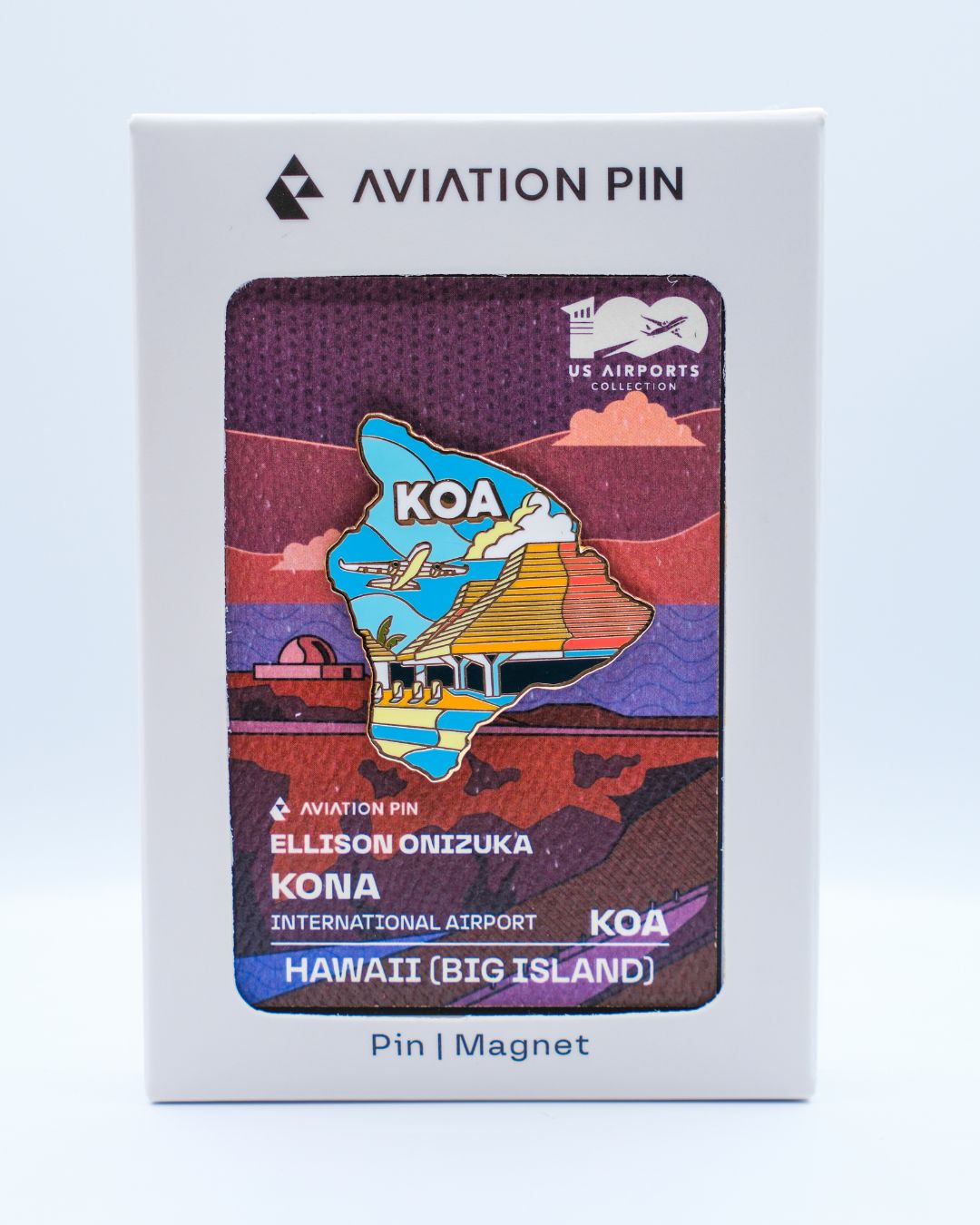 KOA Airport Pin – Ellison Onizuka Kona International Airport, Hawaii (Big Island)