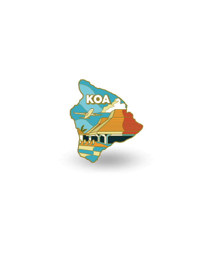 KOA Airport Pin – Ellison Onizuka Kona International Airport, Hawaii (Big Island)