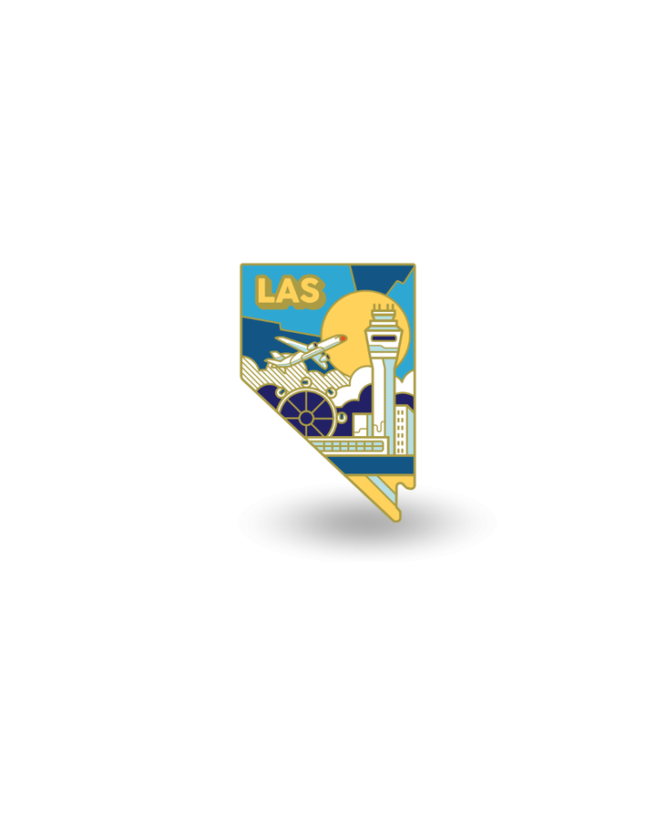 Airport Enamel Pin - LAS Las Vegas