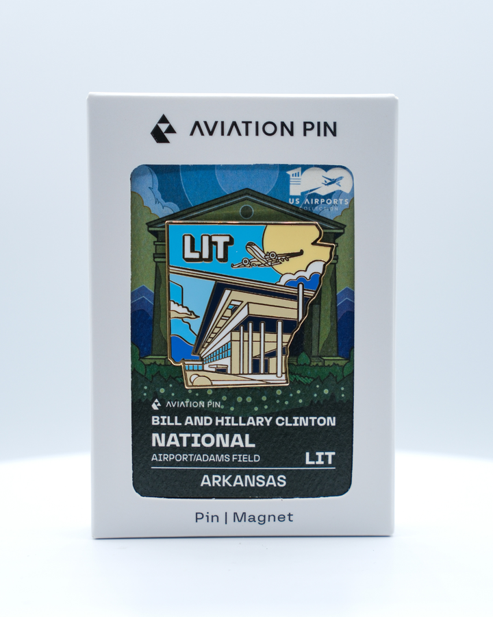 LIT Airport Pin – Bill and Hillary Clinton National Airport, Arkansas
