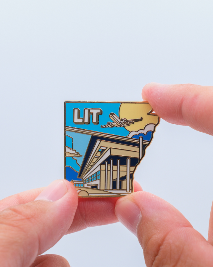 LIT Airport Pin – Bill and Hillary Clinton National Airport, Arkansas