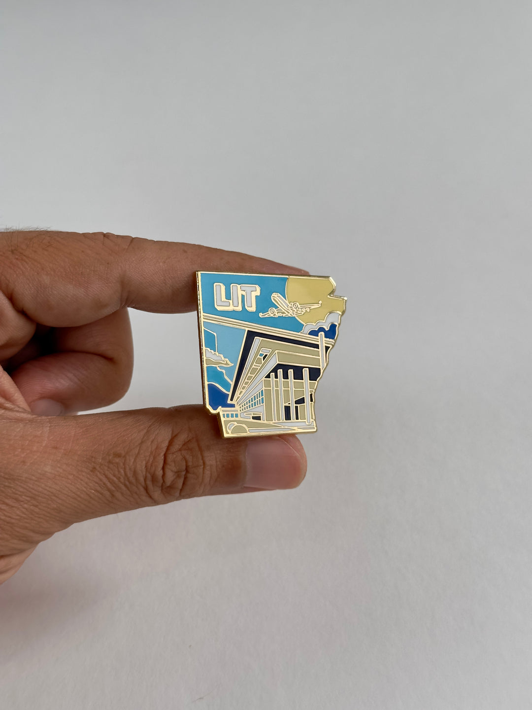 Airport Enamel Pin | LIT - Arkansas
