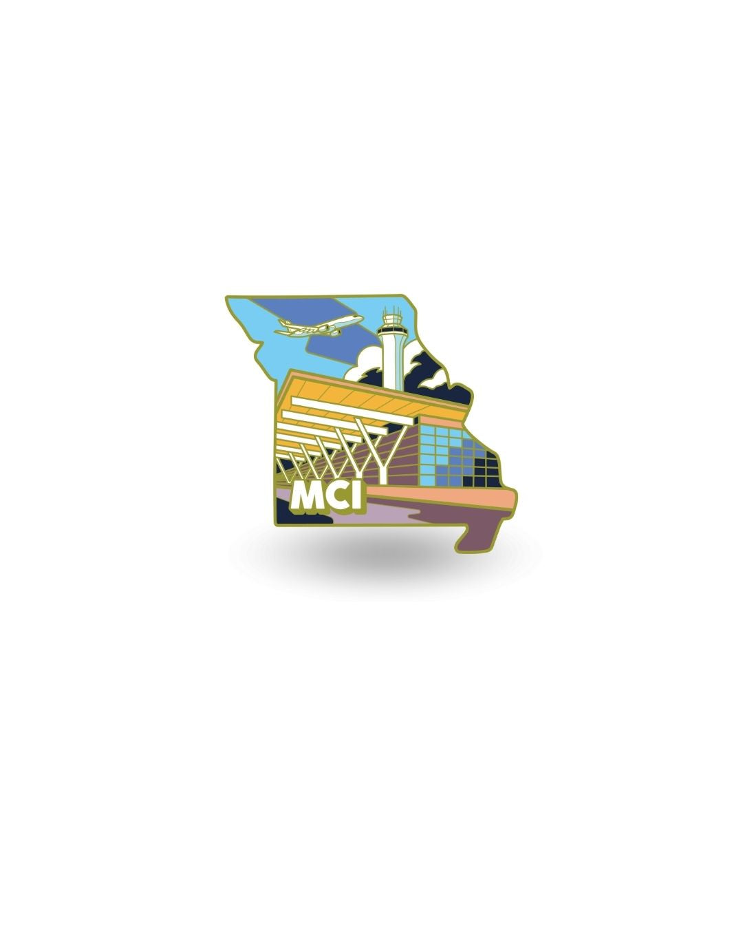 MCI Airport Pin – Kansas City International Airport, Missouri
