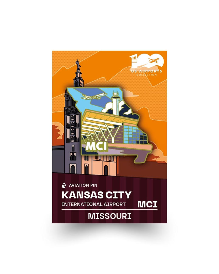 MCI Airport Pin – Kansas City International Airport, Missouri