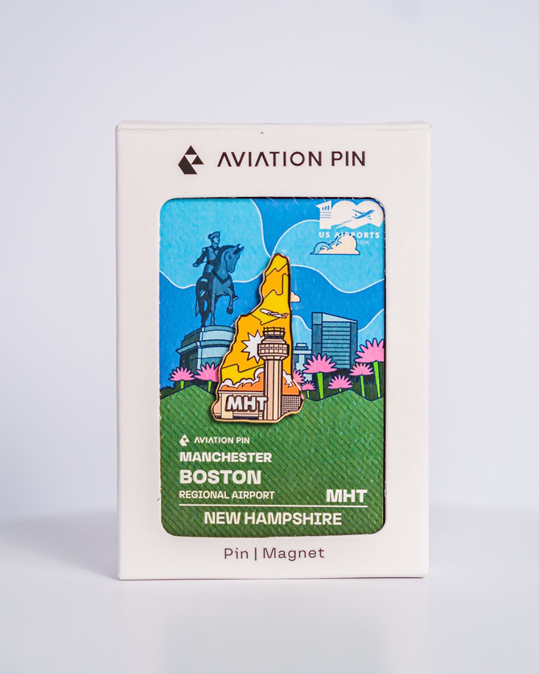 MHT Airport Pin – Manchester-Boston Regional Airport, New Hampshire