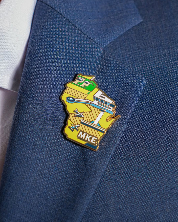 MKE Airport Pin – Milwaukee Mitchell International Airport, Wisconsin