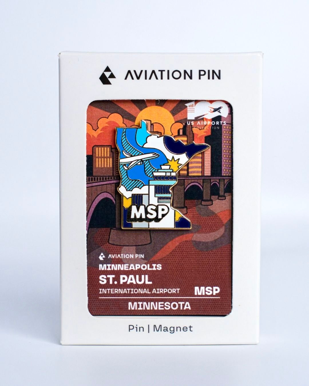 MSP Airport Pin – Minneapolis–Saint Paul International Airport, Minnesota