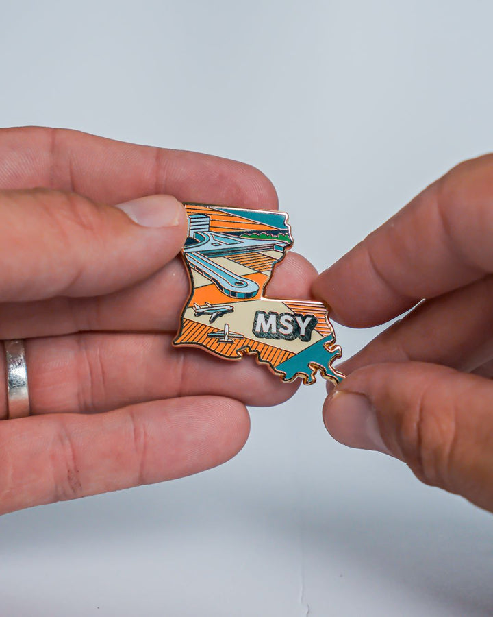 MSY Airport Pin – Louis Armstrong New Orleans International Airport, Louisiana