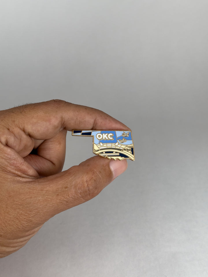 Airport Enamel Pin | OKC - Oklahoma
