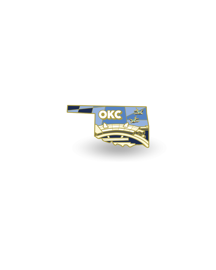 Airport Enamel Pin | OKC - Oklahoma