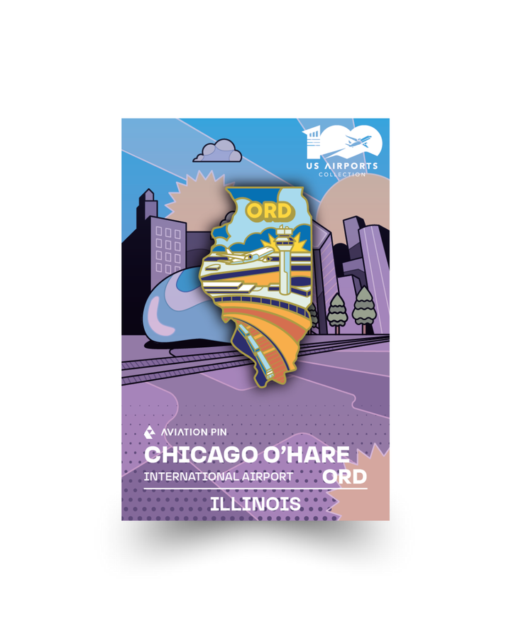 Airport Pin - ORD Chicago Illinois O'hare