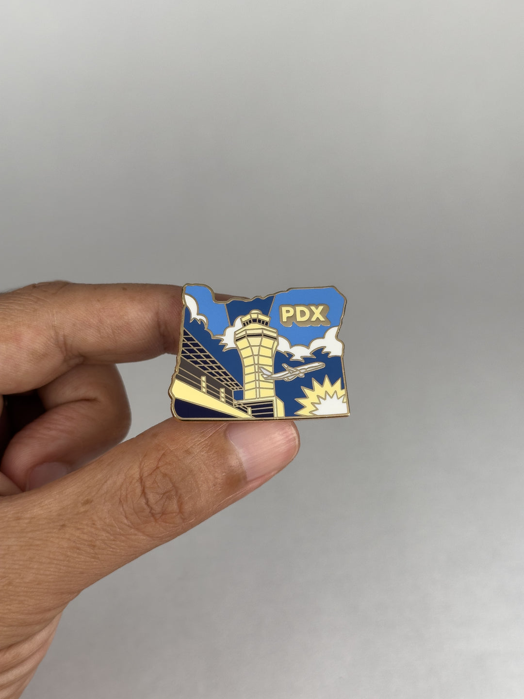 Airport Enamel Pin | PDX - Oregon