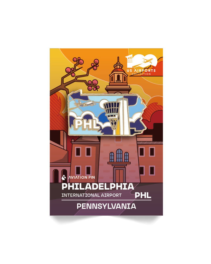 Airport Enamel Pin | PHL - Pennsylvania