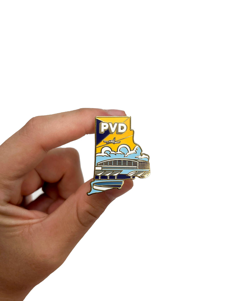Airport Enamel Pin | PVD - Rhode Island