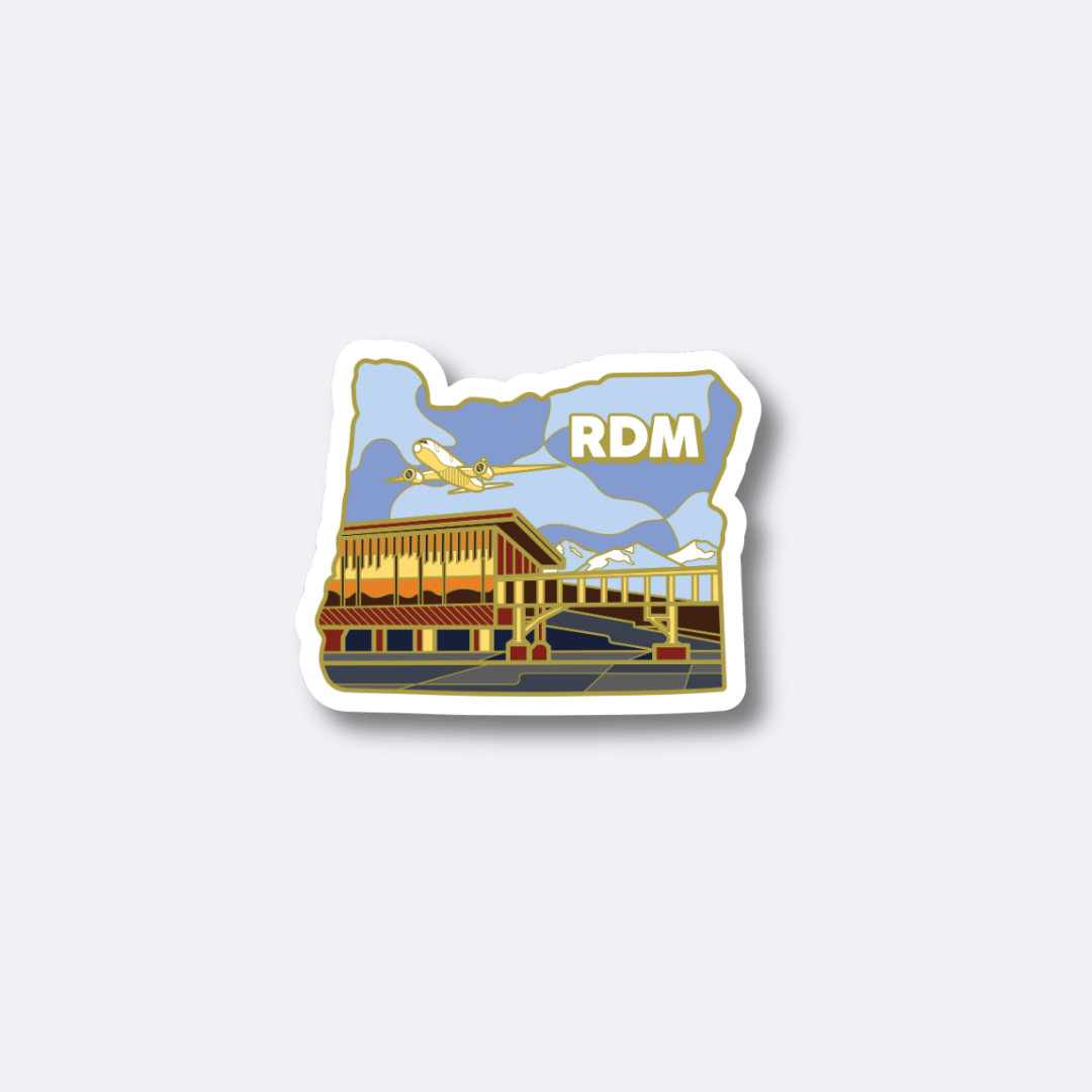 RDM Airport Sticker – Redmond Municipal Airport, Oregon