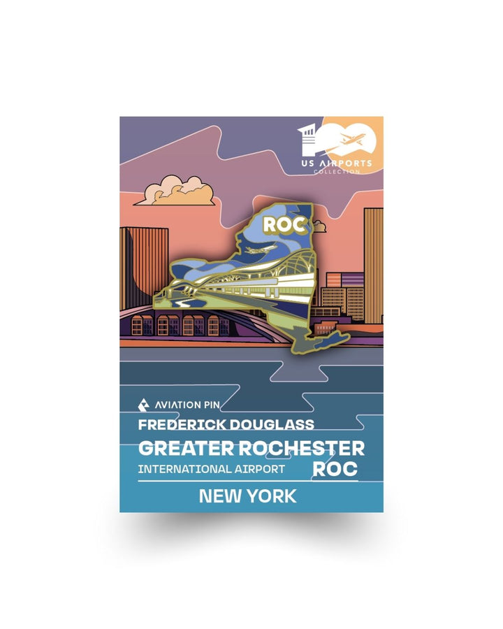 ROC Airport Pin – Frederick Douglass/Greater Rochester International Airport, New York