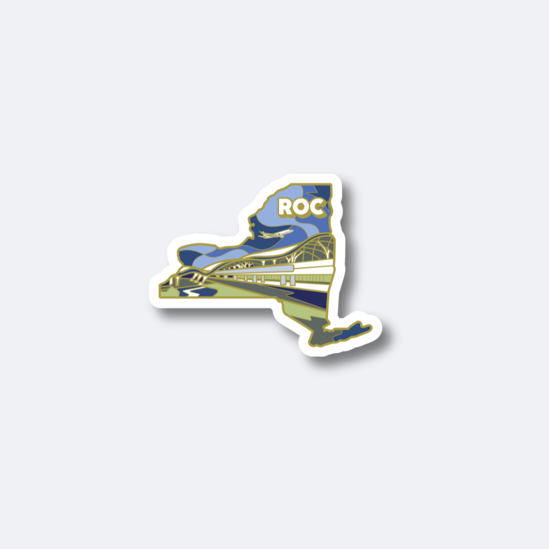 ROC Airport Sticker – Frederick Douglass/Greater Rochester Internation ...