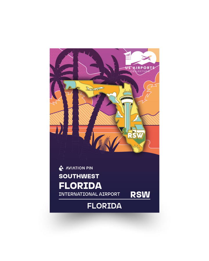 Airport Enamel Pin | RSW - Florida