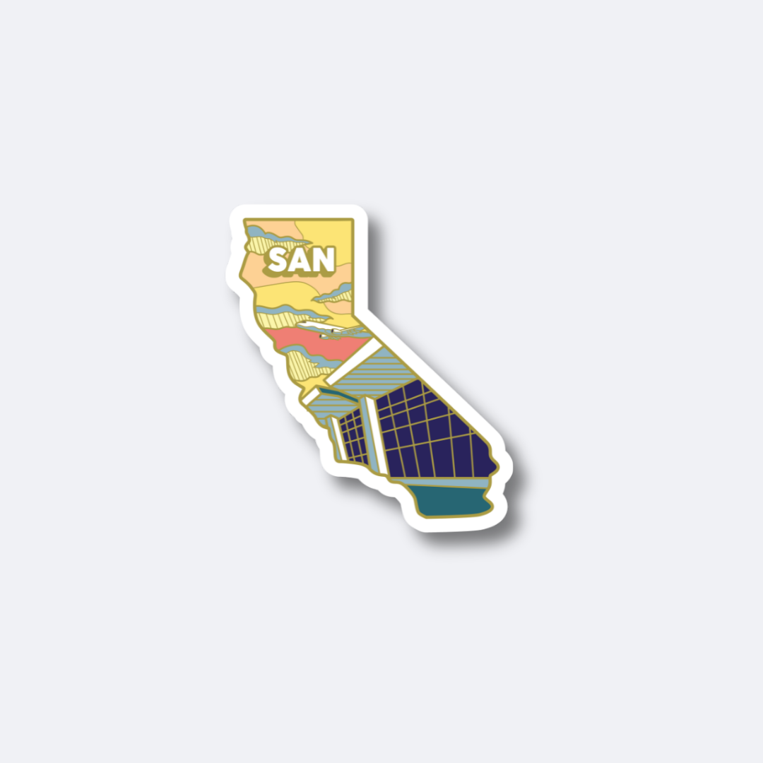 SAN Airport Sticker – San Diego International Airport, California ...