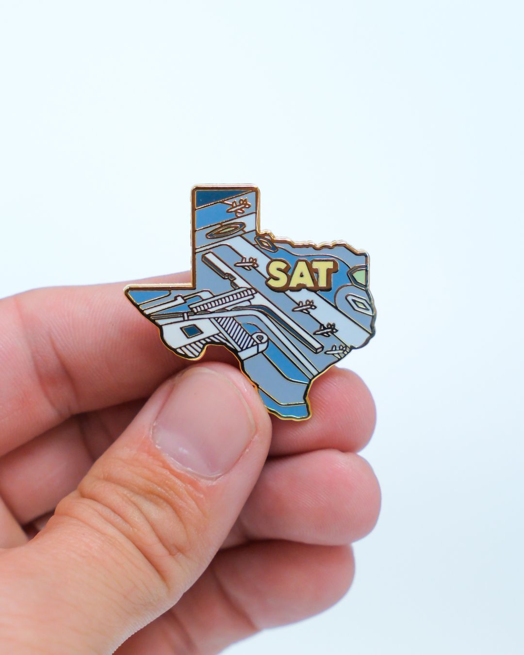 SAT Airport Pin – San Antonio International Airport, Texas