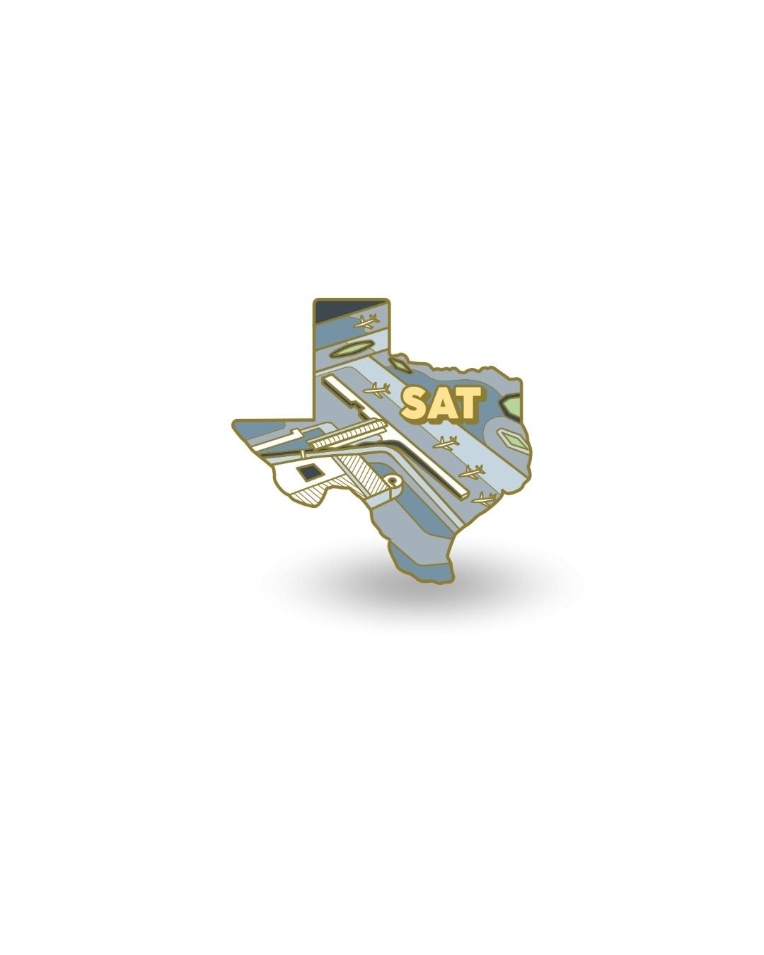 SAT Airport Pin – San Antonio International Airport, Texas