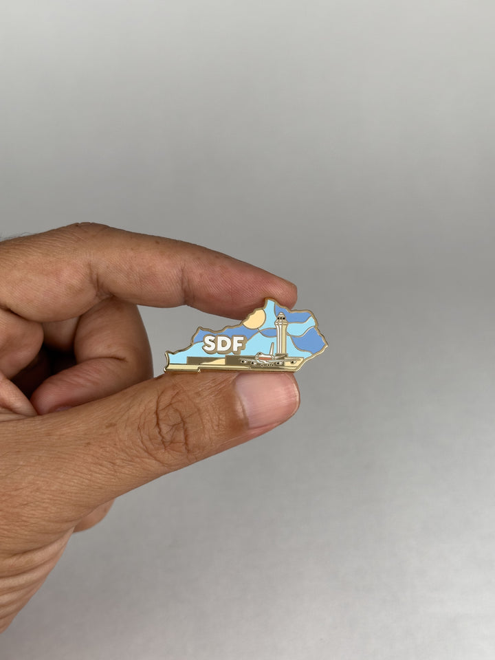 Airport Enamel Pin | SDF - Kentucky