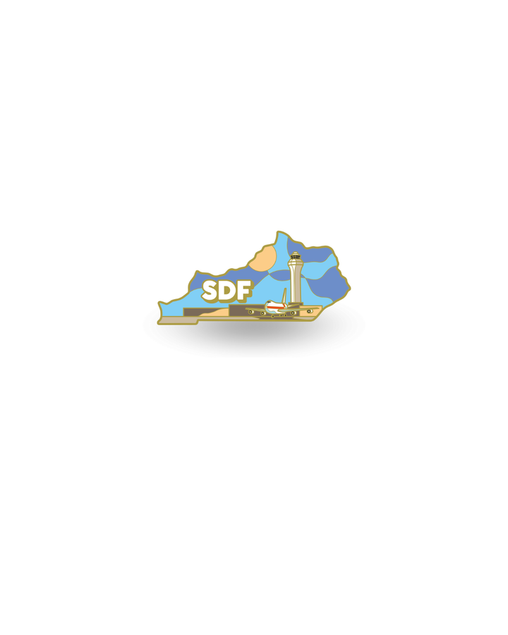 Airport Enamel Pin - SDF