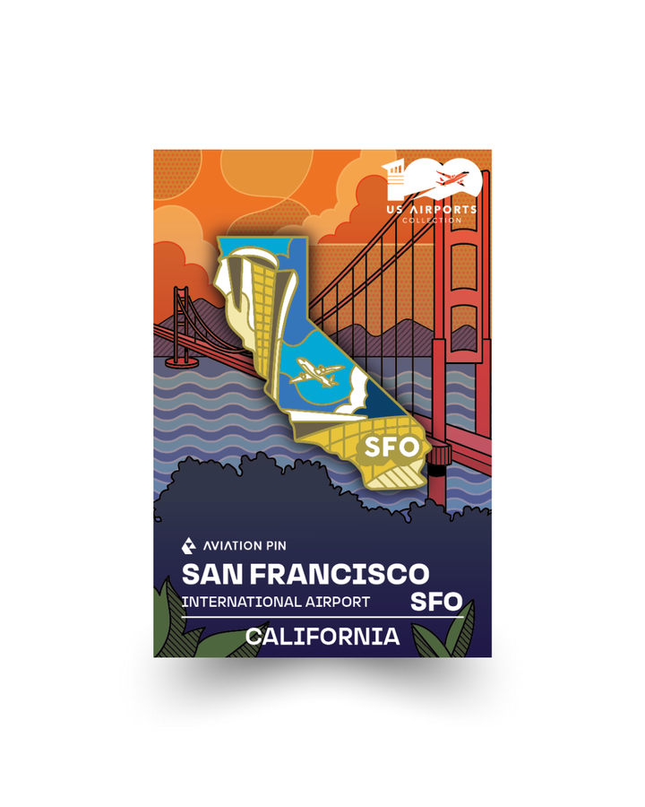 Airport Pin - SFO San Francisco California