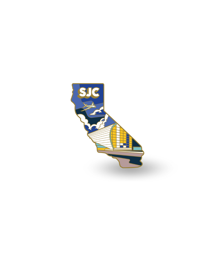Airport Enamel Pin | SJC - California