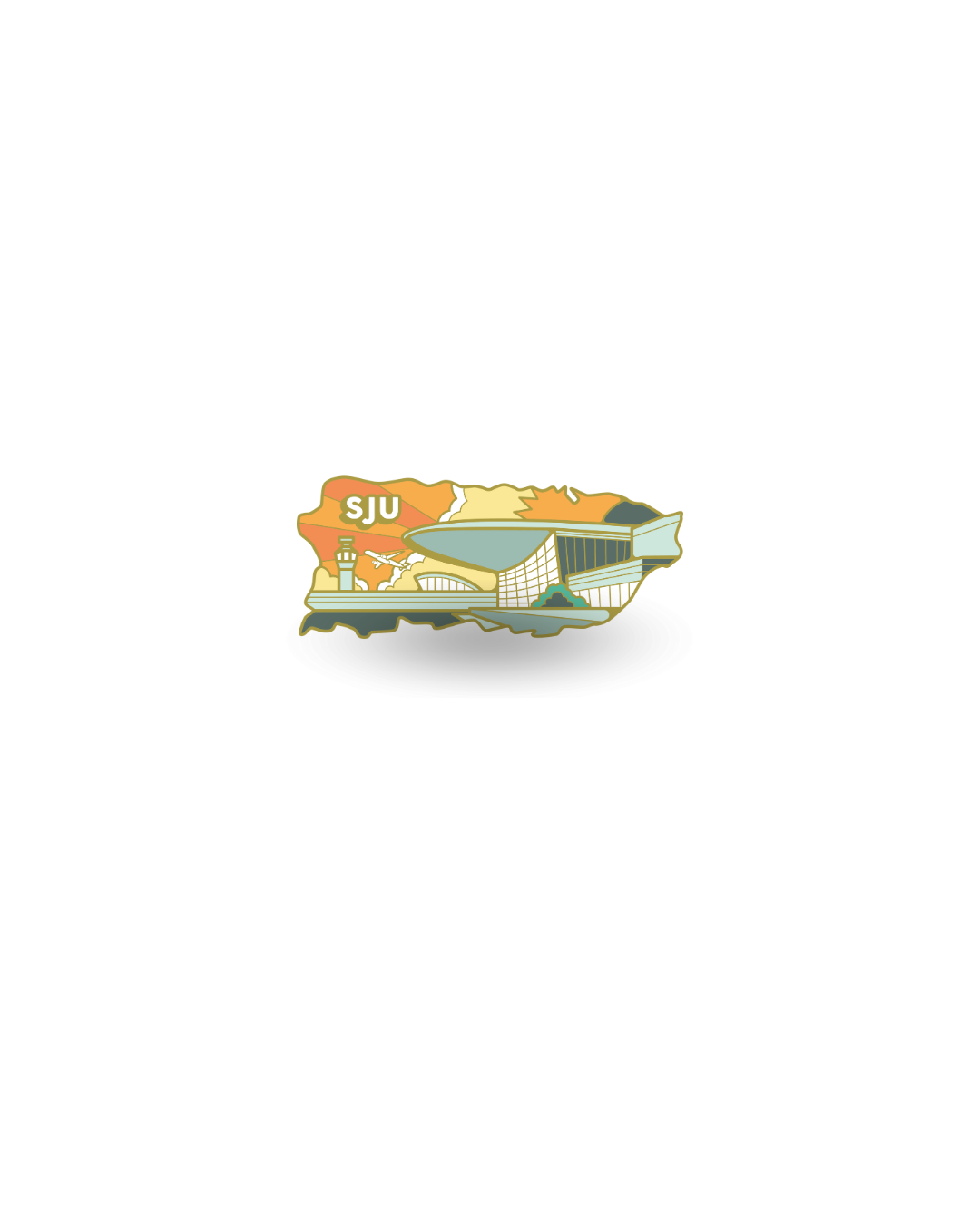 Airport Enamel Pin - SJU