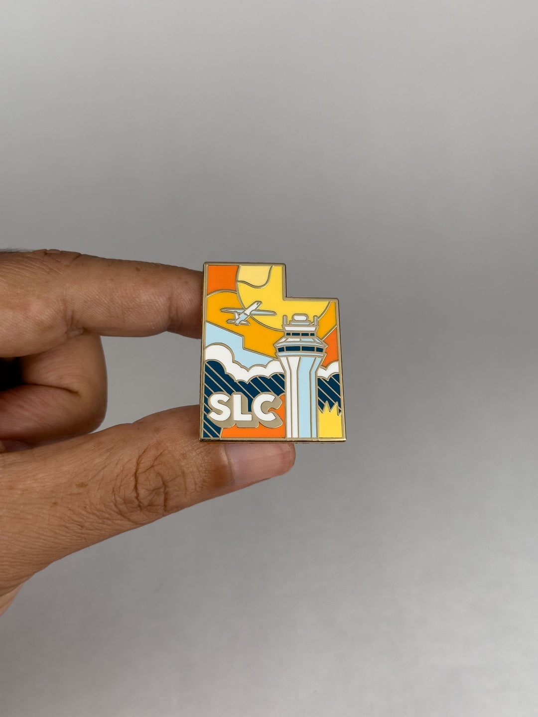 Airport Enamel Pin | SLC - Utah