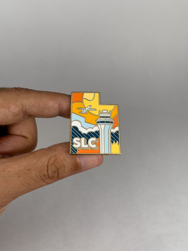 Airport Enamel Pin | SLC - Utah
