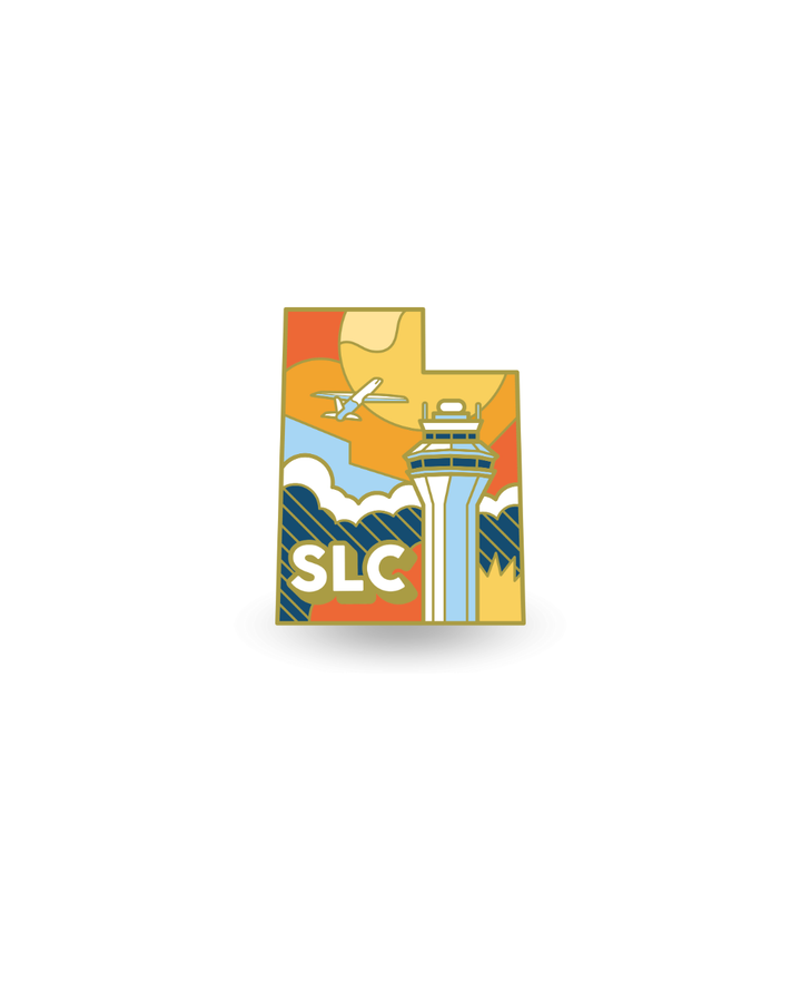 Airport Enamel Pin - SLC