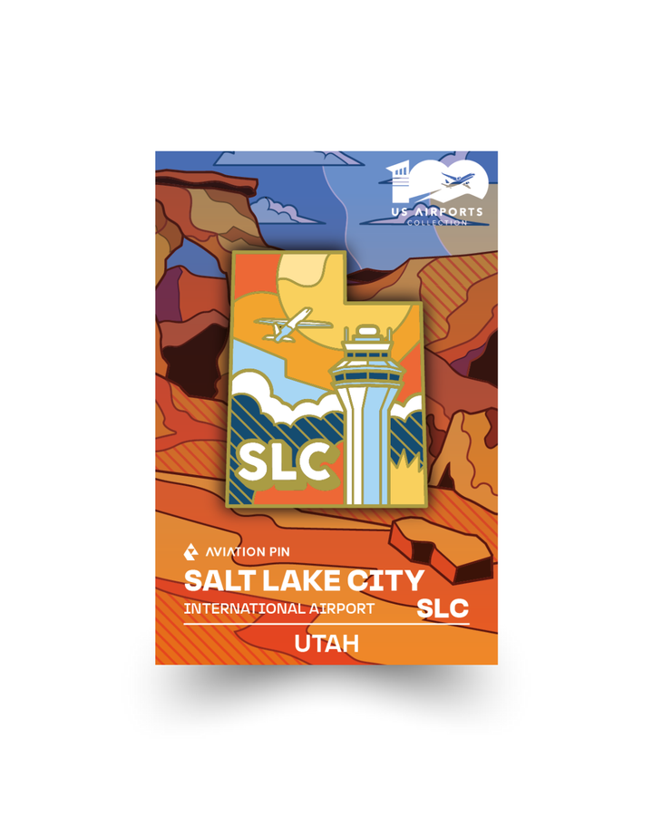 Airport Pin - SLC Salt Lake City Utah
