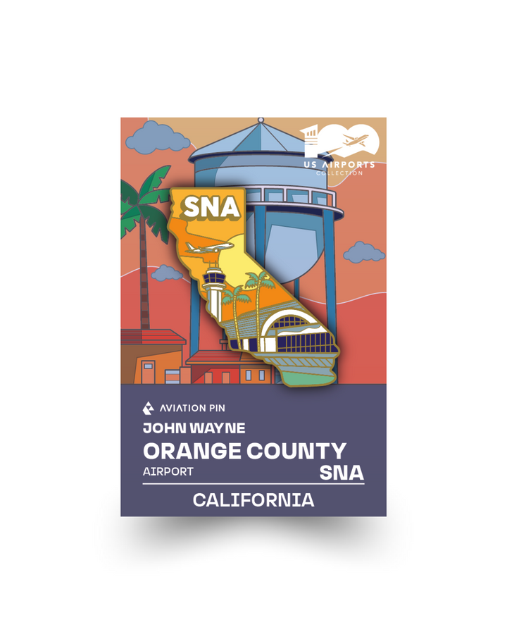 Airport Enamel Pin | SNA - California