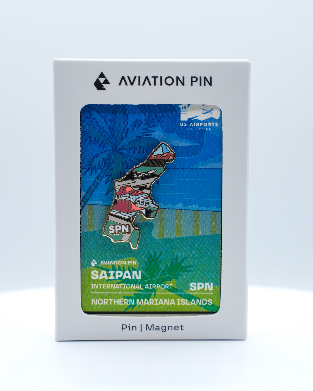 SPN Airport Pin – Saipan International Airport, Northern Mariana Islands