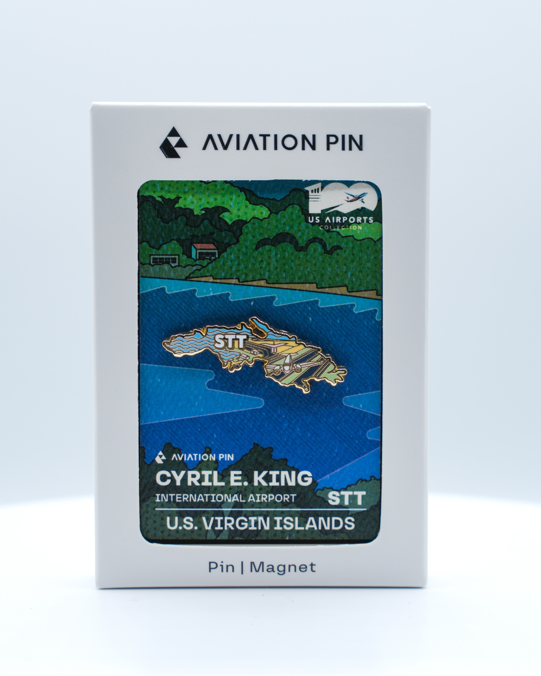 STT Airport Pin – Cyril E. King Airport, U.S. Virgin Islands