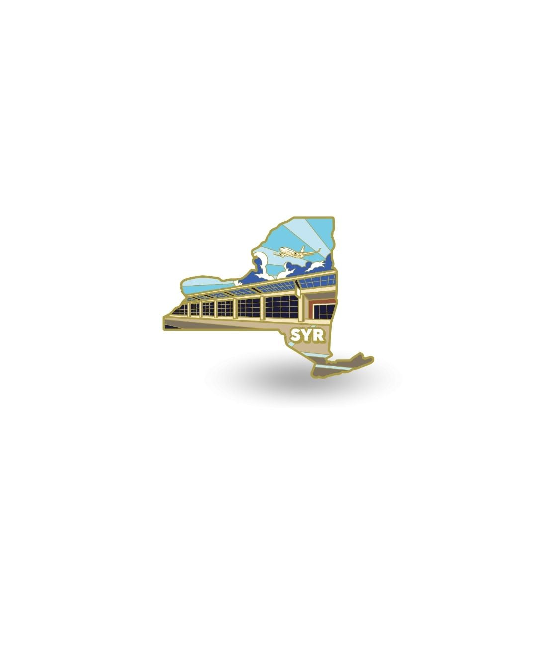 SYR Airport Pin – Syracuse Hancock International Airport, New York